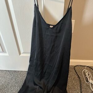 Pajama Black Slip Dress